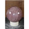 Image 1 : Big Polished ROSE QUARTZ Mineral Sphere Specimen