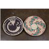 Image 1 : (2) Handwoven Decorative Southwestern Style Coiled Straw Baskets