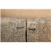 Image 8 : Big Antique Hand-carved Wood African Granary DOOR on a Custom Metal Stand