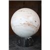 Image 3 : XL PICTURE JASPER Mineral Sphere with an Orthoceras Fossil Stand