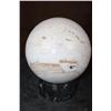 Image 5 : XL PICTURE JASPER Mineral Sphere with an Orthoceras Fossil Stand
