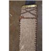 Image 10 : Antique African "Butcher/Trade" Pattern KNIFE or MACHETE with an Elephant Hide Sheath and Horn