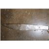 Image 5 : Antique African "Butcher/Trade" Pattern KNIFE or MACHETE with an Elephant Hide Sheath and Horn