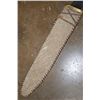Image 8 : Antique African "Butcher/Trade" Pattern KNIFE or MACHETE with an Elephant Hide Sheath and Horn