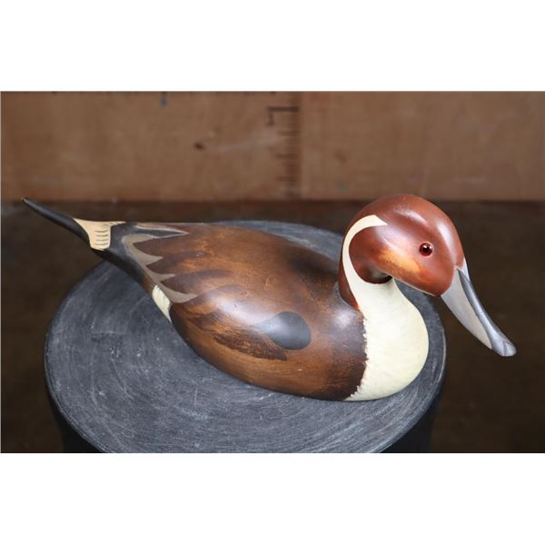 Signed B.T. Cook PINTAIL DRAKE Duck Decoy from 1980