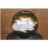 Image 1 : Massive XXXL Polished ORBICULAR OCEAN JASPER Mineral Sphere Specimen with Many Druzy Inclusions