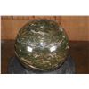 Image 5 : Massive XXXL Polished ORBICULAR OCEAN JASPER Mineral Sphere Specimen with Many Druzy Inclusions