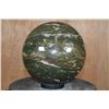 Image 6 : Massive XXXL Polished ORBICULAR OCEAN JASPER Mineral Sphere Specimen with Many Druzy Inclusions