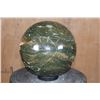Image 7 : Massive XXXL Polished ORBICULAR OCEAN JASPER Mineral Sphere Specimen with Many Druzy Inclusions