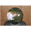 Image 9 : Massive XXXL Polished ORBICULAR OCEAN JASPER Mineral Sphere Specimen with Many Druzy Inclusions