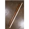 Image 10 : Hand-made Polish CIUPAGA or SHEPHERD'S AXE Signed GRS 1964 with Brass Accents