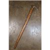 Image 1 : Hand-made Polish CIUPAGA or SHEPHERD'S AXE Signed GRS 1964 with Brass Accents