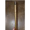 Image 3 : Hand-made Polish CIUPAGA or SHEPHERD'S AXE Signed GRS 1964 with Brass Accents