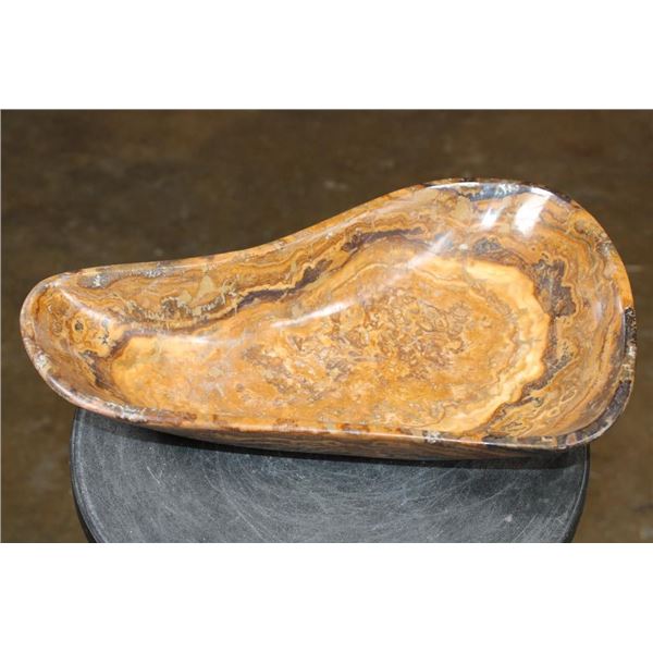 Big Polished Moroccan AMBER ONYX Bowl