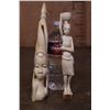 Image 2 : *TEXAS RESIDENTS ONLY* Set of (2) Carved ELEPHANT Ivory Sculptures
