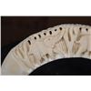 Image 2 : Hand-carved HIPPOPOTAMUS Tusk Featuring 2 Elephants and Trees
