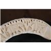 Image 3 : Hand-carved HIPPOPOTAMUS Tusk Featuring 2 Elephants and Trees