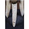 Image 5 : OSTRICH EGG Featuring a Scrimshawed Cape Buffalo on a HIPPOPOTAMUS Ivory Stand