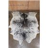 Image 1 : *Brand New* Black and White Speckled COWHIDE or COWHIDE Rug