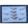 Image 1 : (10) Native American or Indian Clay Pipes in a Wood and Glass Display