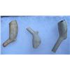 Image 3 : (10) Native American or Indian Clay Pipes in a Wood and Glass Display