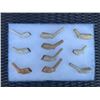 Image 4 : (10) Native American or Indian Clay Pipes in a Wood and Glass Display