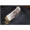 Image 3 : Scrimshawed HIPPOPOTAMUS Tusk or Tooth Featuring a Cape Buffalo by "Luciana" with a Brass Stand