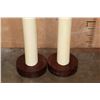 Image 6 : *TEXAS RESIDENTS ONLY* Set of ELEPHANT IVORY Tusks on Wood Bases