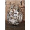 Image 8 : Absolutely Massive XXXL Polished PETRIFIED WOOD Egg with Druzy Inclusions on a Black Ring Stand