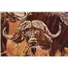 Image 6 : Huge Original "Cape Buffalo" Wood Inlay Art Signed by artist Andreas Bauer