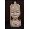 Image 1 : *TEXAS RESIDENTS ONLY* ELEPHANT IVORY Tusk Bust of a Fulani Woman from West Africa