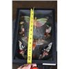 Image 7 : *Brand New* Collection of 11 GRASSHOPPERS and BEETLES in a Display Frame
