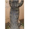 Image 7 : XXL *Real Skin* "Swimming" CROCODILE on a Decorative Base with Wheels