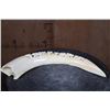 Image 5 : Large Hand-carved HIPPOPOTAMUS Tusk Featuring Elephants and Trees