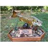 Image 1 : *Real Skin* SMALLMOUTH BASS Fish Mounted on a Natural "River Bottom" Base