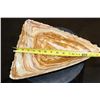 Image 2 : XL Polished GREEN BANDED ONYX Decorative Triangle Bowl