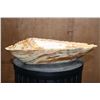 Image 3 : XL Polished GREEN BANDED ONYX Decorative Triangle Bowl