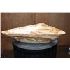 Image 4 : XL Polished GREEN BANDED ONYX Decorative Triangle Bowl