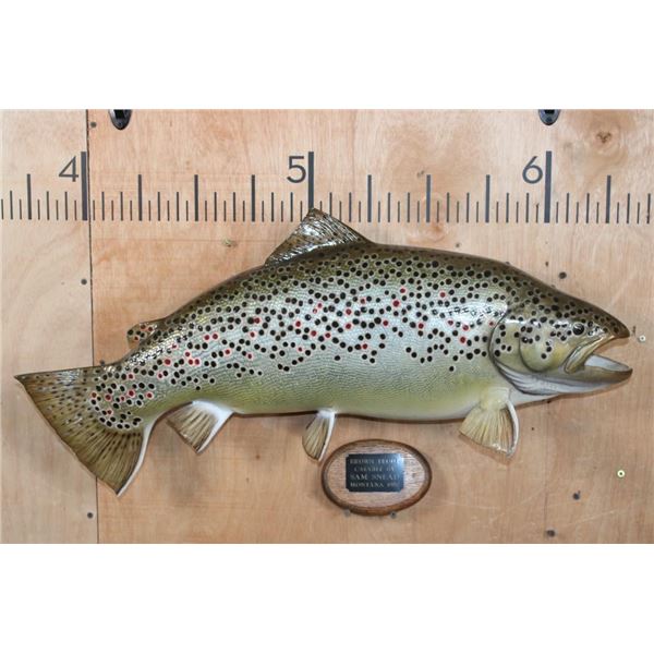 Big Reproduction BROWN TROUT from the Collection of  Sam Snead