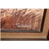 Image 4 : Big Original Western Oil Painting on Canvas Signed by Howard Schafer in a Wood Frame