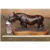 Image 2 : XL Original "Vanishing Giant" Bronze SCULPTURE #30/30 by Paul Tadlock on a Wood Base