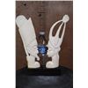 Image 2 : *TEXAS RESIDENTS ONLY* Carved ELEPHANT IVORY African King and Queen Sculptures