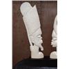 Image 3 : *TEXAS RESIDENTS ONLY* Carved ELEPHANT IVORY African King and Queen Sculptures