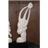 Image 4 : *TEXAS RESIDENTS ONLY* Carved ELEPHANT IVORY African King and Queen Sculptures
