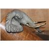 Image 10 : (2) Original Bronze and Marble John Parson's #9/50 Elephant Tusk Stands