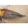 Image 6 : "Flying" GOLDEN PHEASANT Mounted on a Natural Wood Hanging Base