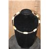 Image 1 : Traditional *Real" ELEPHANT Hair and ELEPHANT Foot Sole Bead Necklace from Botswana Africa