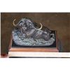 Image 2 : Cape Buffalo BRONZE Sculpture Signed by D. Schaefer #16/450 on a Marble and Wood Base