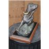 Image 3 : Cape Buffalo BRONZE Sculpture Signed by D. Schaefer #16/450 on a Marble and Wood Base
