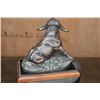 Image 5 : Cape Buffalo BRONZE Sculpture Signed by D. Schaefer #16/450 on a Marble and Wood Base